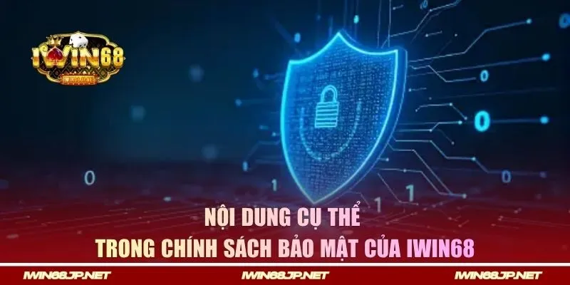 Nội dung cụ thể trong chính sách bảo mật của Iwin68